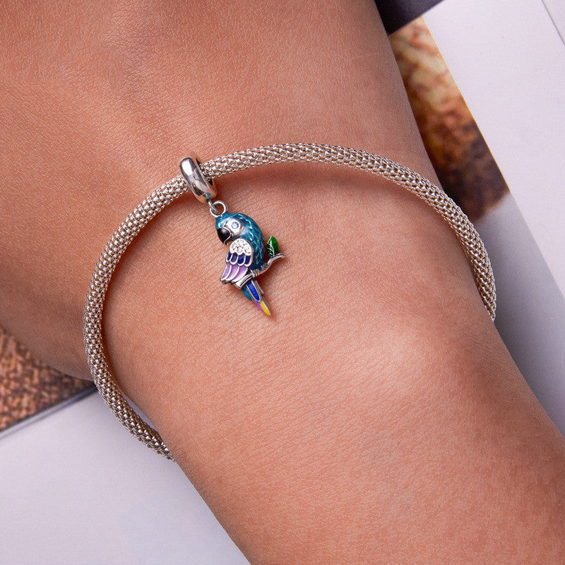 Parrot Bracelet Pendant Accessory Delicate Feather - FASHIONKULTUR