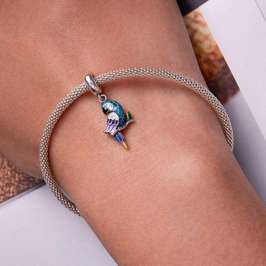 Parrot Bracelet Pendant Accessory Delicate Feather - FASHIONKULTUR
