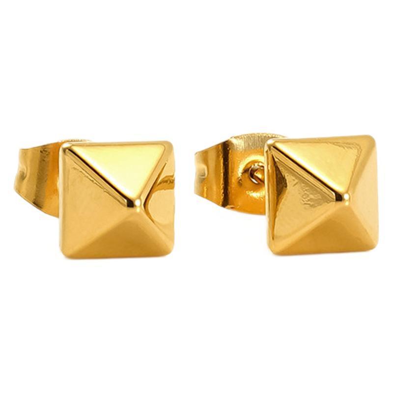 Fashion Stainless Steel Rivet Three-dimensional Stud Earrings - FASHIONKULTUR