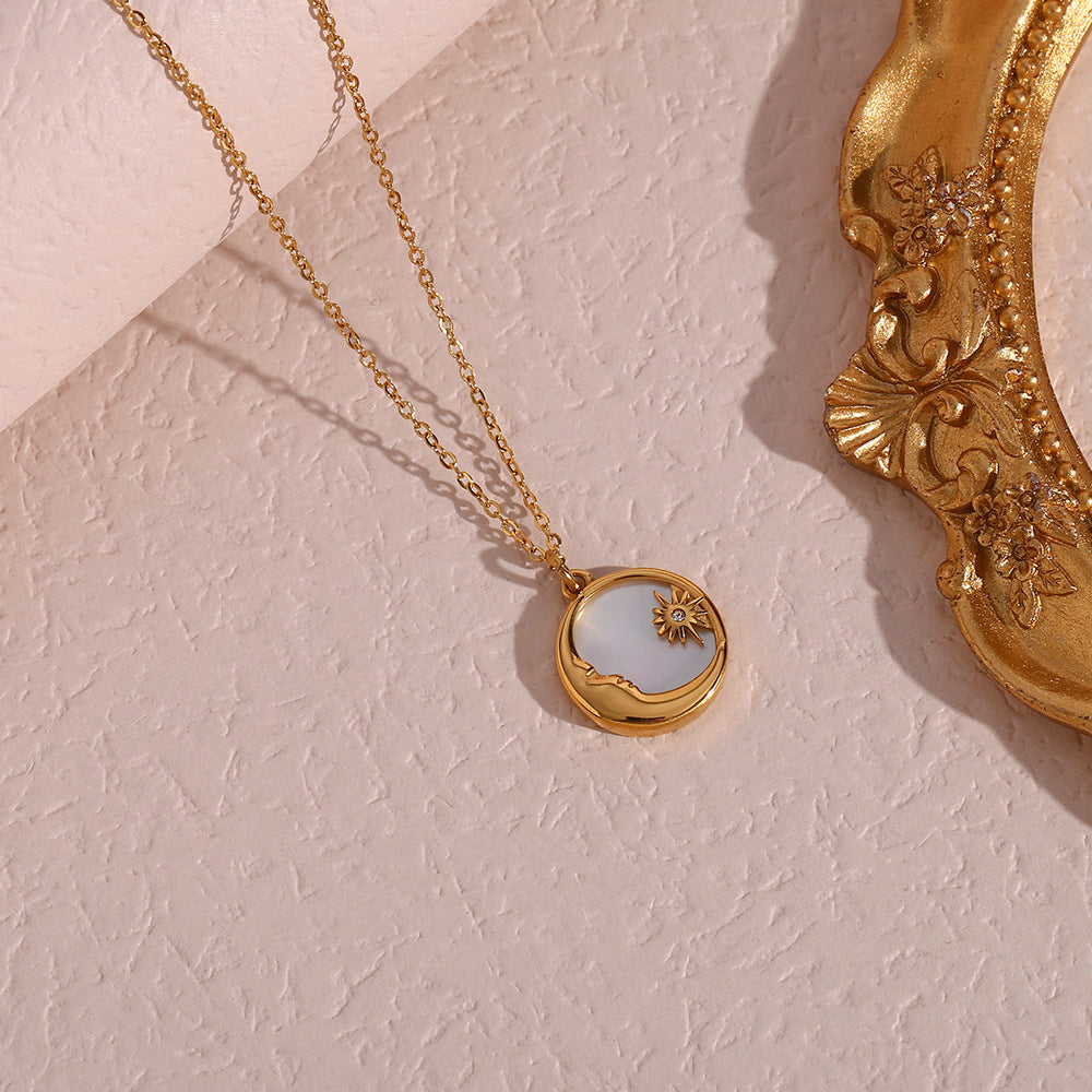 Popular Versatile Shell Moon Necklace - FASHIONKULTUR