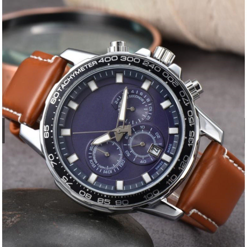 Men's Day Six-pin Full-function Quartz Watch - FASHIONKULTUR
