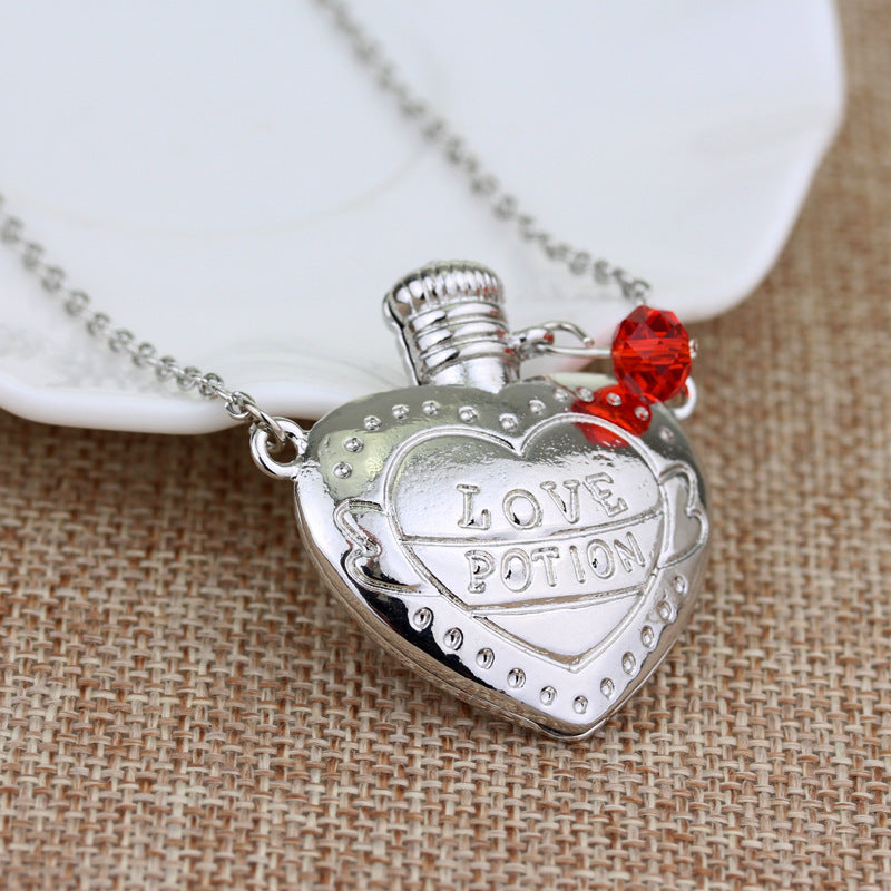 Fashion Necklace Love Poison Love Pill Bottle Pendant Valentines Day Gift - FASHIONKULTUR