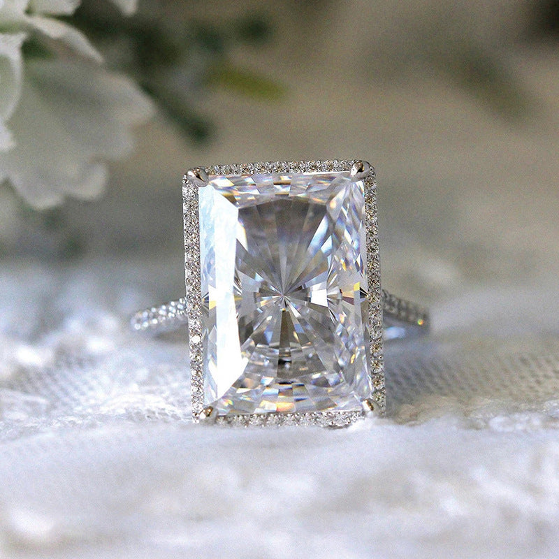 Bright Rectangular Eye-catching Ring Fashion Simple - FASHIONKULTUR