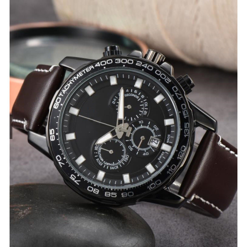 Men's Day Six-pin Full-function Quartz Watch - FASHIONKULTUR