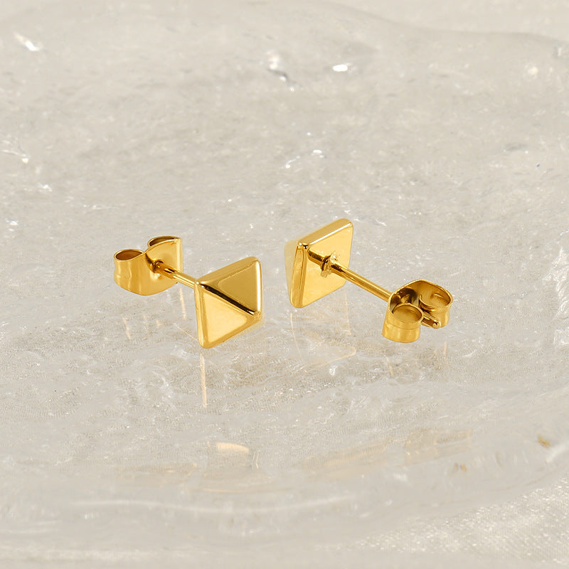 Fashion Stainless Steel Rivet Three-dimensional Stud Earrings - FASHIONKULTUR