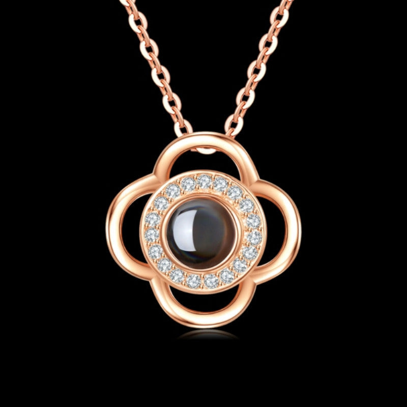 Hot Valentine's Day Gifts Metal Rose Jewelry Gift Box Necklace For Wedding Girlfriend Necklace Gifts - FASHIONKULTUR