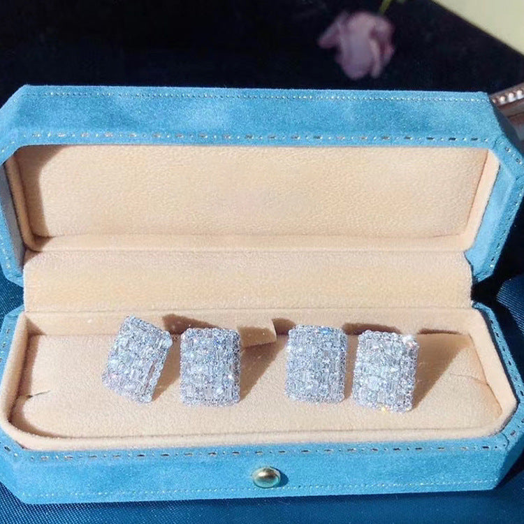 Ring Luxury Exaggerated Ladies Zircon 2-Piece Set - FASHIONKULTUR