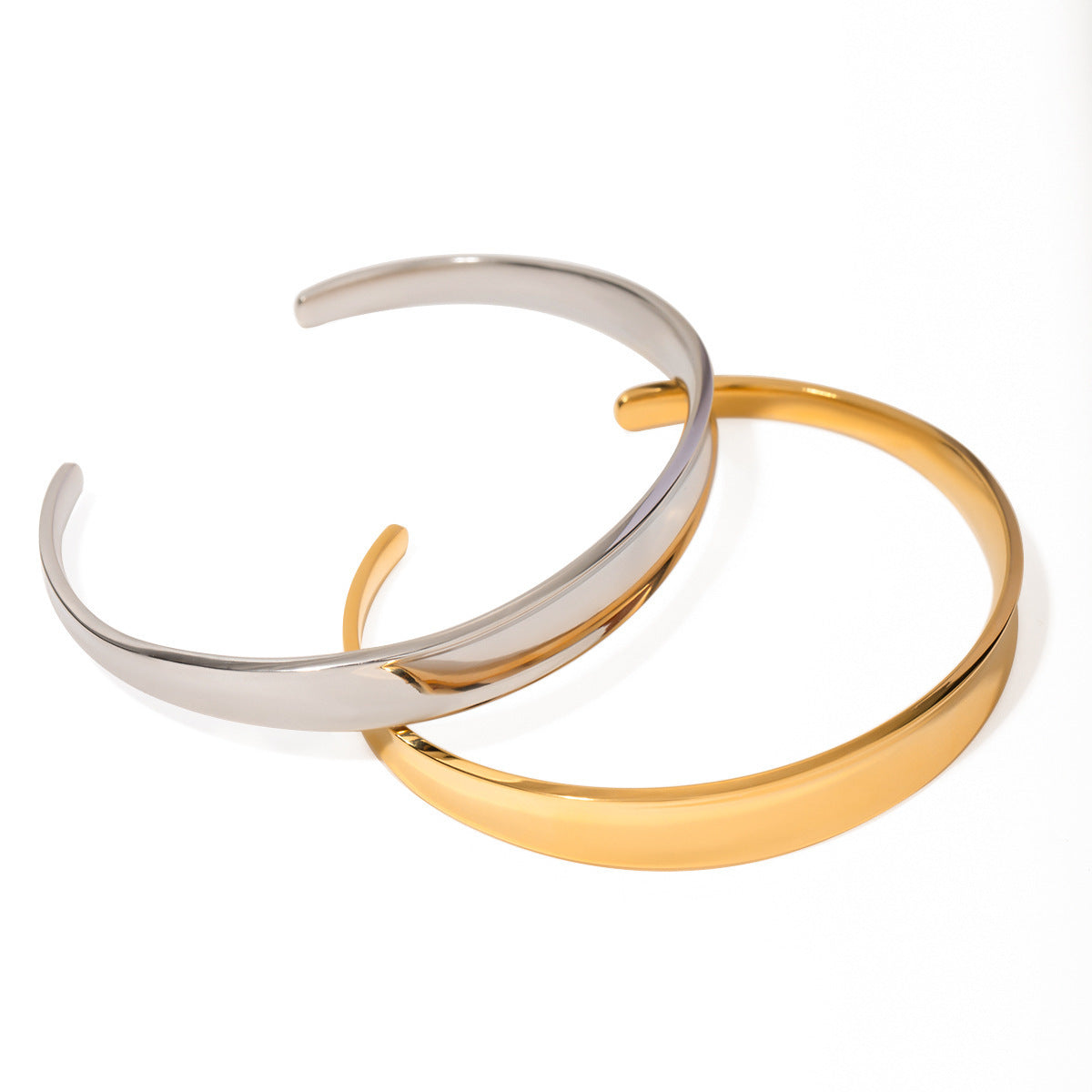 Simple All-match INS Style 18K Gold Stainless Steel Bracelet - FASHIONKULTUR