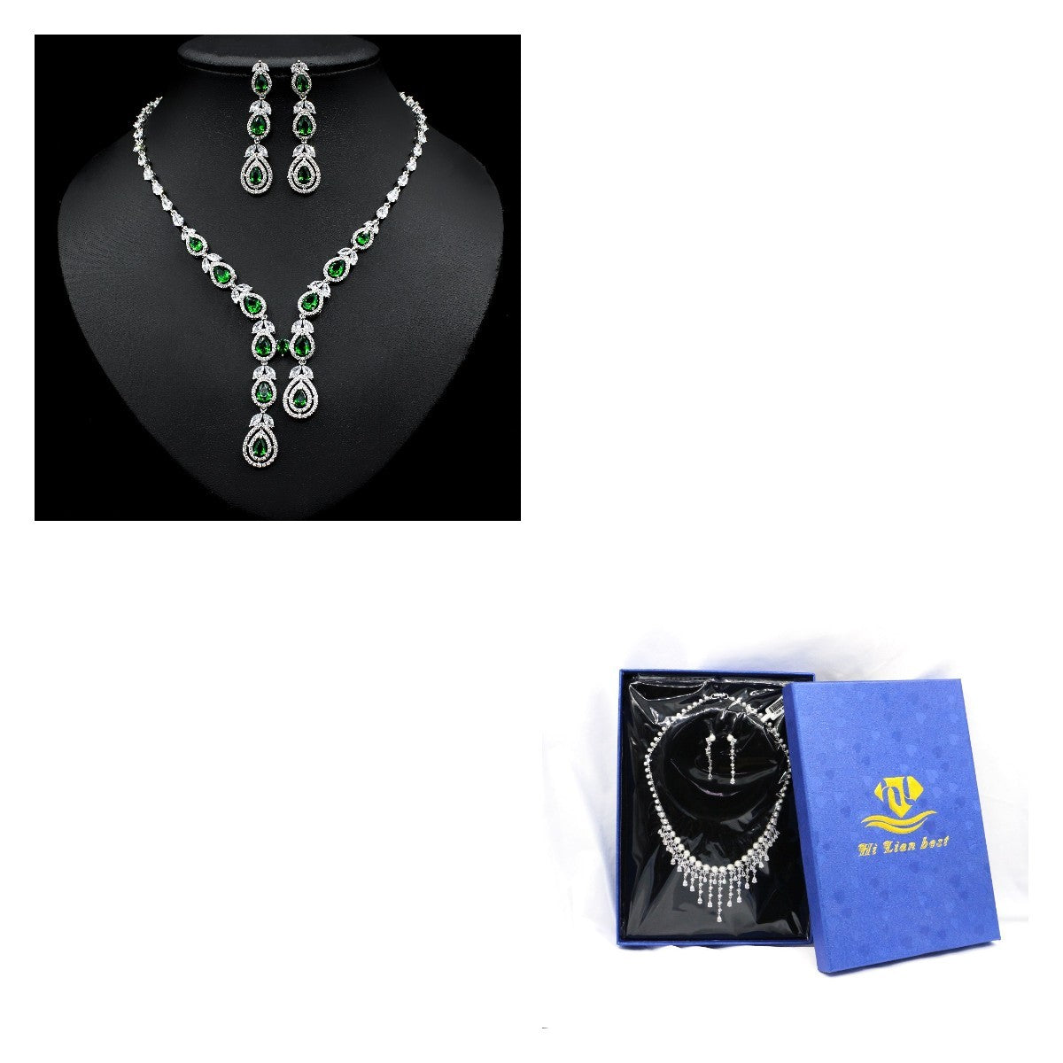 Jewelry Temperament Set Chain Ladies Earrings Necklace Two Piece - FASHIONKULTUR