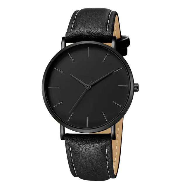 Simple Leather Men's Luxury Watches - FASHIONKULTUR