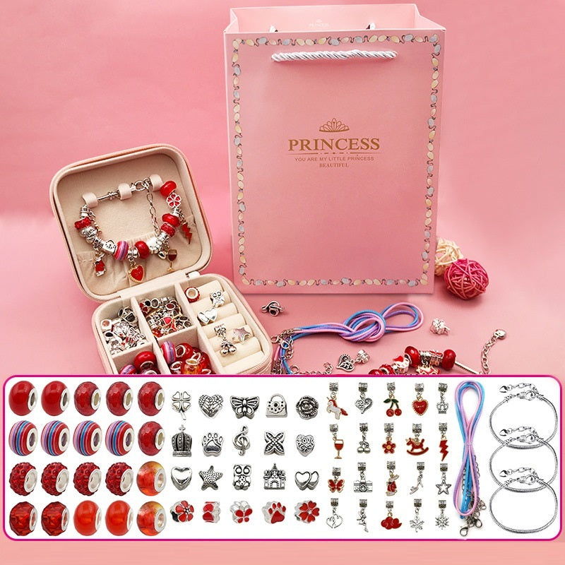 Children's Diy Handmade Beaded Bracelet Creative Jewelry Set Gift Box - FASHIONKULTUR