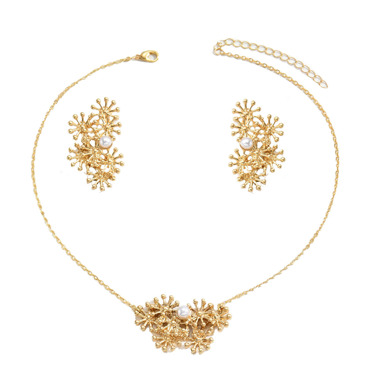 Fashion SUNFLOWER Design Women Necklace Suit - FASHIONKULTUR