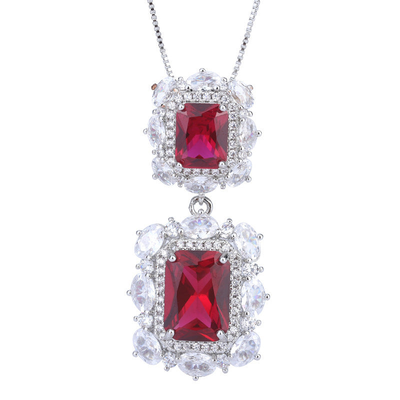 S925 Silver Needle Simulation Jewelry Accessories Set - FASHIONKULTUR