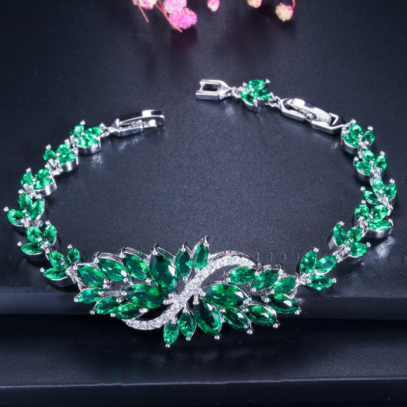 Women's Bingling Flower Zircon Bracelet Jewelry - FASHIONKULTUR