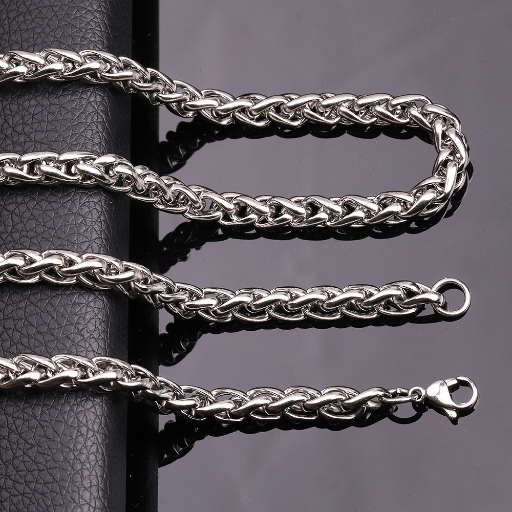 Men's Versatile Casual Minimalist Titanium Steel Necklace - FASHIONKULTUR