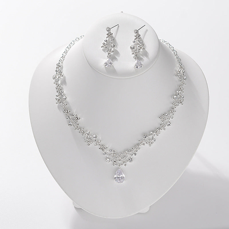 Necklace And Stud Earring Fashion Jewelry Set For Women - FASHIONKULTUR
