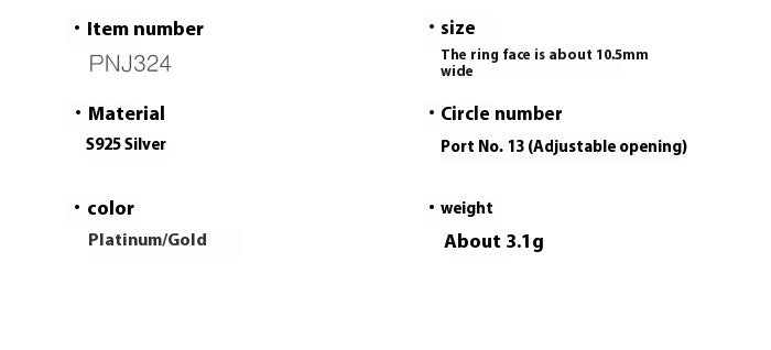 S925 Sterling Silver Ring Irregular Concave And Convex Round Surface Gold - FASHIONKULTUR