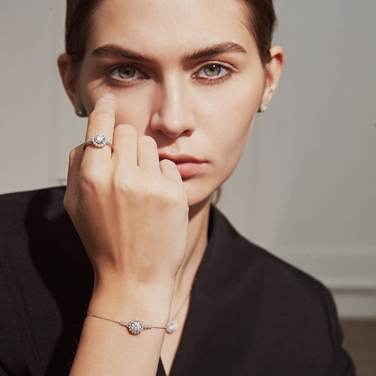 Small One-carat Moissan Diamond Bracelet - FASHIONKULTUR