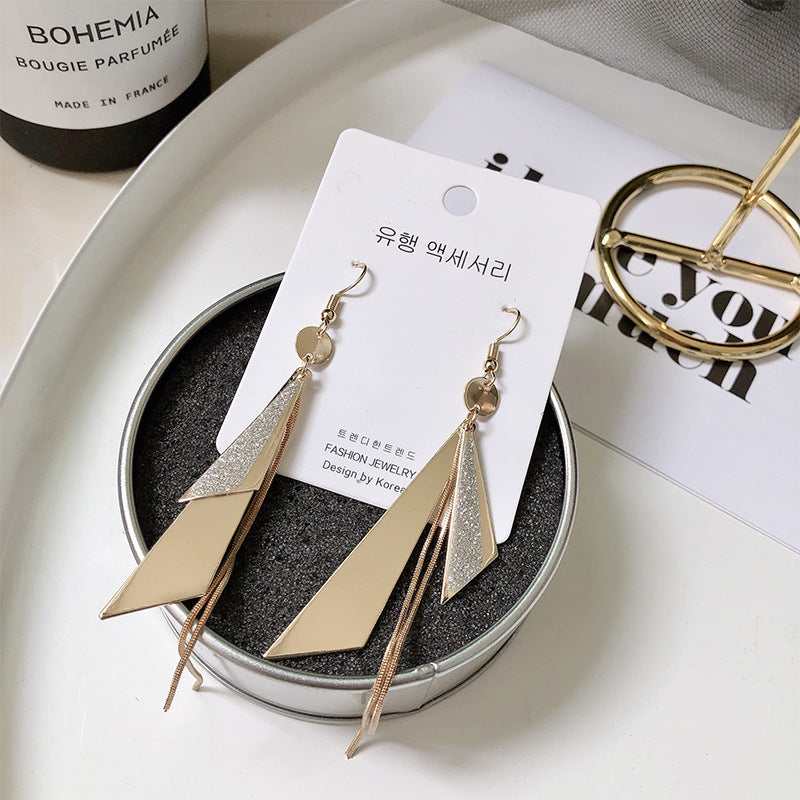 Exaggerated earrings web celebrity stud - FASHIONKULTUR