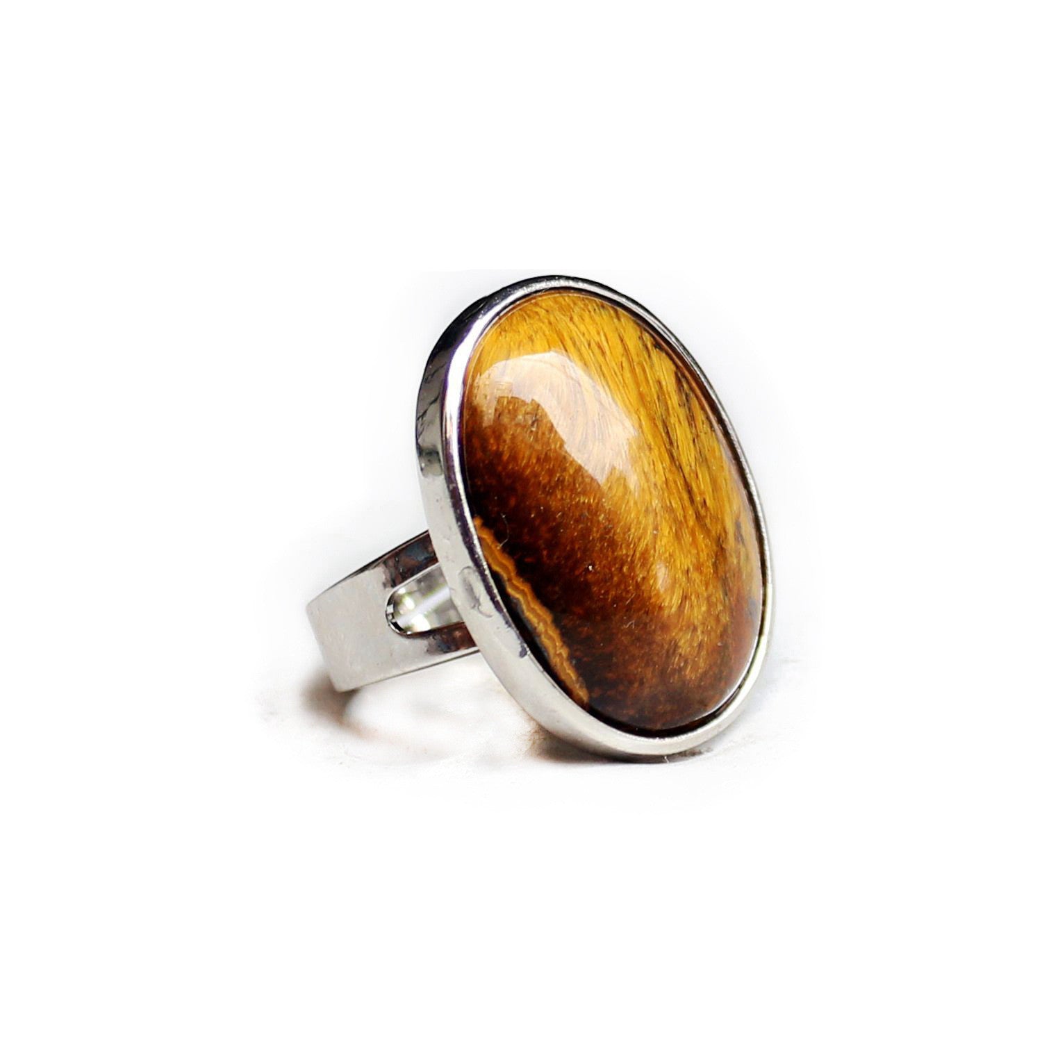 Couple men and women crystal egg oval ring - FASHIONKULTUR