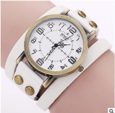 CCQ Vintage Leather Bracelet Watch Antique Women Wrist Watch Casual Ladies Quartz Watch Relogio Feminino 1347 - FASHIONKULTUR