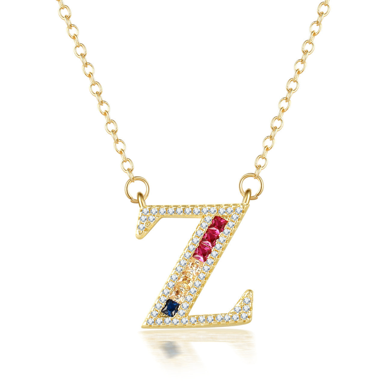 26 letters pendant necklace - FASHIONKULTUR