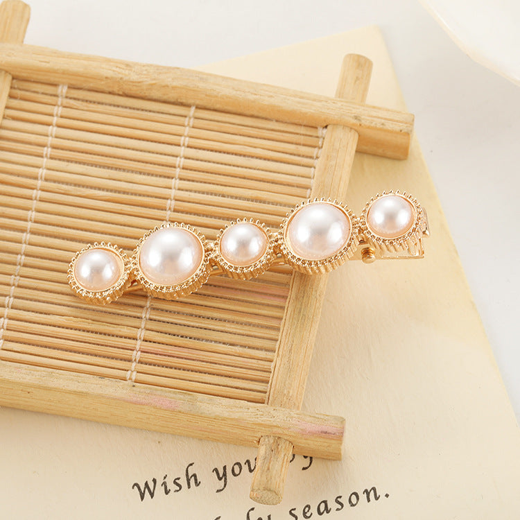 Slip-on Pearl Bow Hair Clip - FASHIONKULTUR