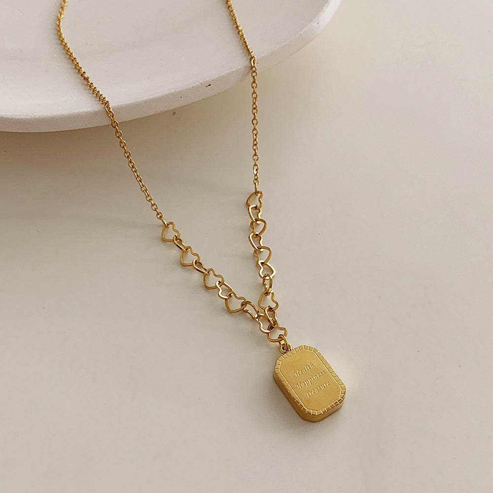 Retro Niche Wild Love Clavicle Chain Necklace - FASHIONKULTUR
