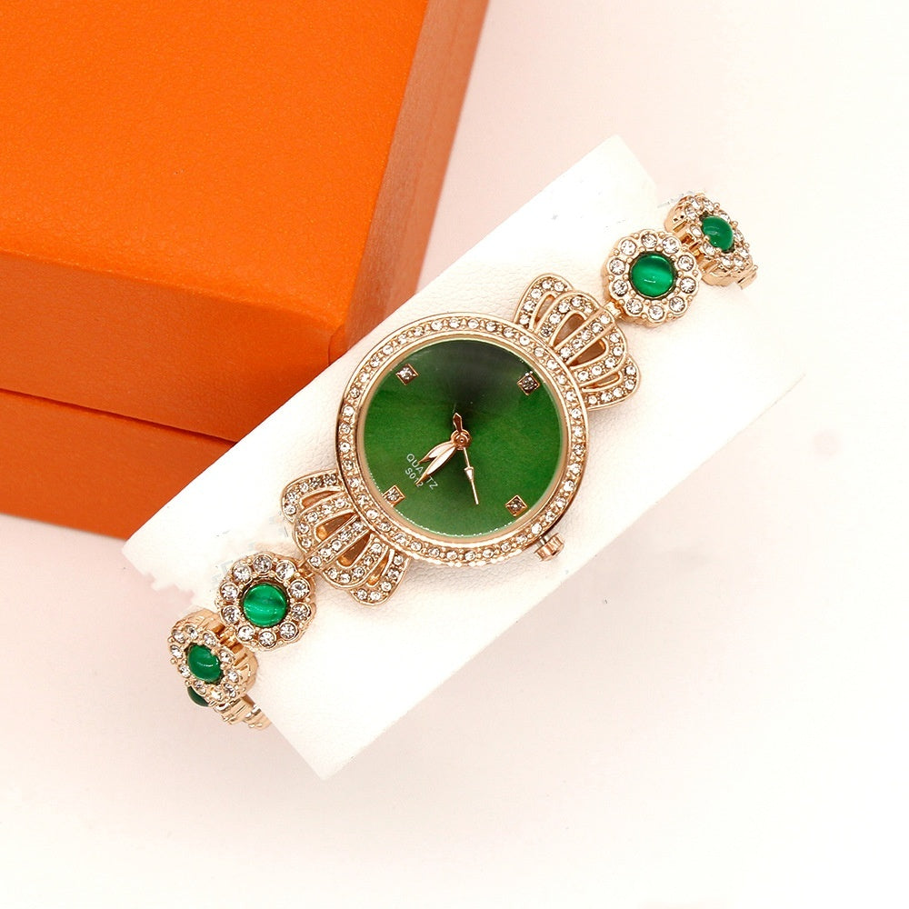 Women's Diamond Crown Watch Bracelet Jewelry Wings Necklace - FASHIONKULTUR