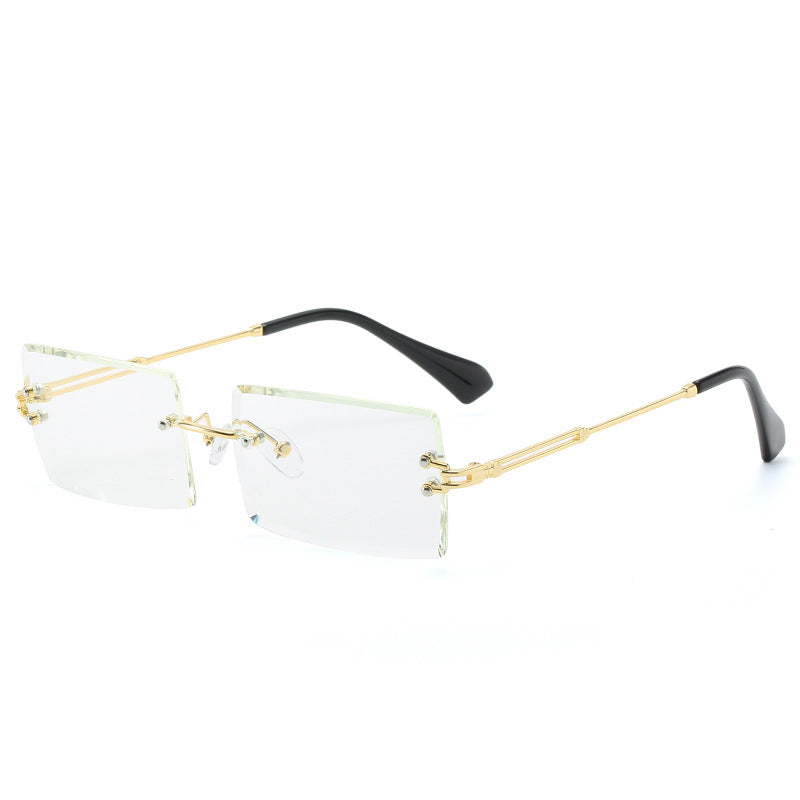 Fashion New Rimless Cut Edge Square Sunglasses - FASHIONKULTUR