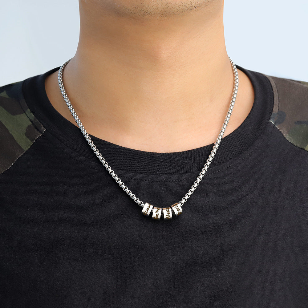 Stainless steel beaded necklace - FASHIONKULTUR
