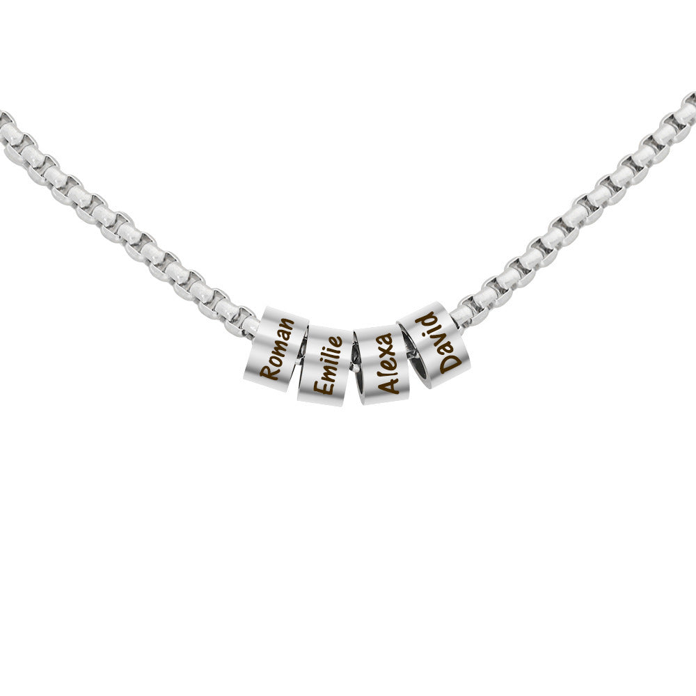 Stainless steel beaded necklace - FASHIONKULTUR