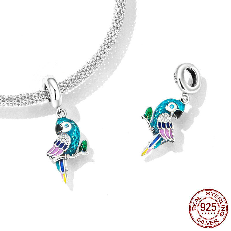 Parrot Bracelet Pendant Accessory Delicate Feather - FASHIONKULTUR