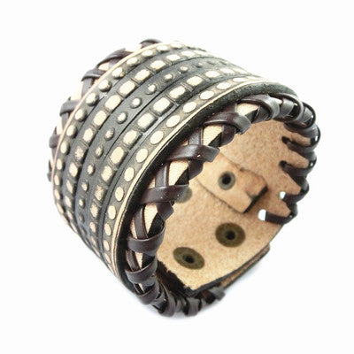 Multi-layer vintage cowhide rope - FASHIONKULTUR