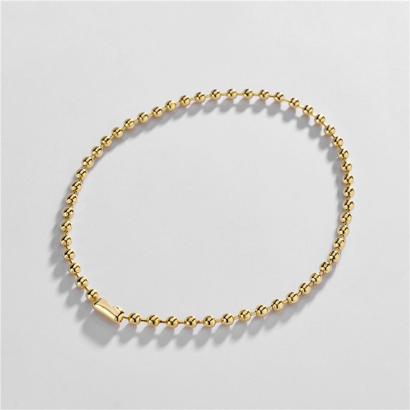 Joolim Jewelry Wholesale Gold Bead Choker Necklace Bracelet Jewelry Set - FASHIONKULTUR
