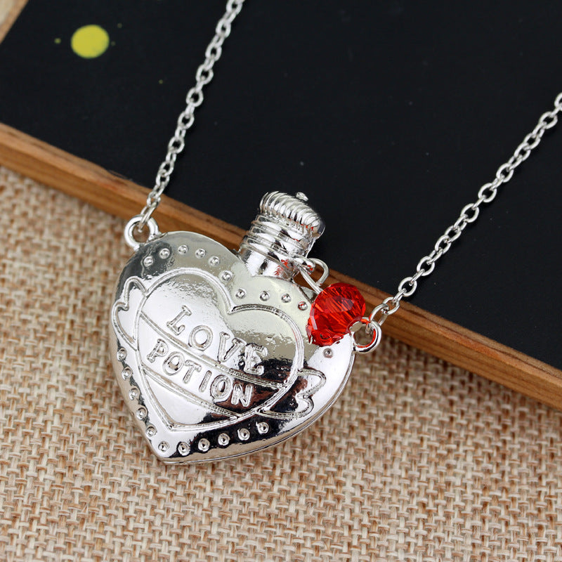 Fashion Necklace Love Poison Love Pill Bottle Pendant Valentines Day Gift - FASHIONKULTUR
