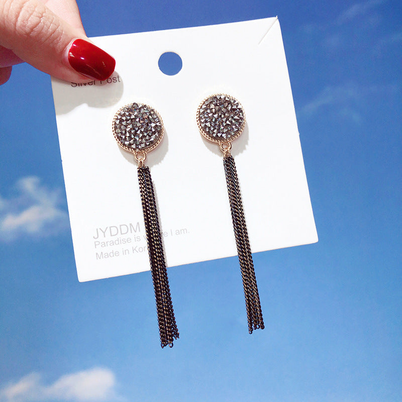 Exaggerated earrings web celebrity stud - FASHIONKULTUR
