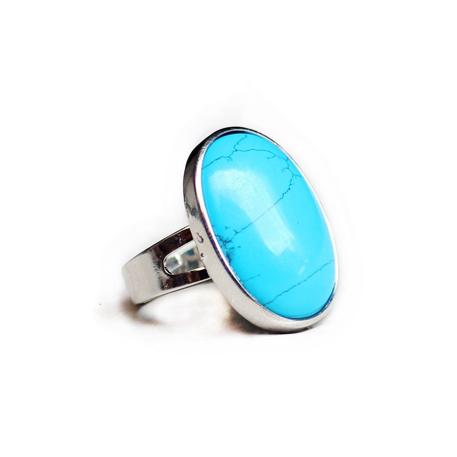 Couple men and women crystal egg oval ring - FASHIONKULTUR