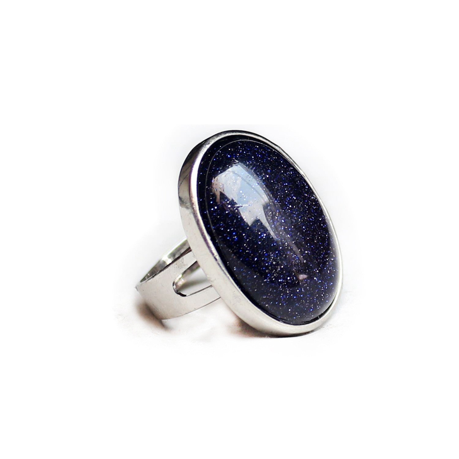 Couple men and women crystal egg oval ring - FASHIONKULTUR