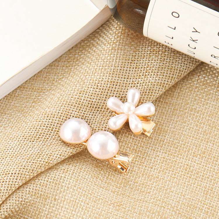 Slip-on Pearl Bow Hair Clip - FASHIONKULTUR