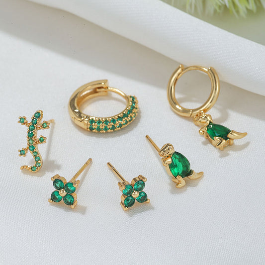 Fashion Micro Set Zircon Dinosaur Animal Jewelry - FASHIONKULTUR