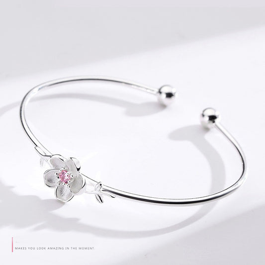 Sakura S925 Silver Letter Bracelet - FASHIONKULTUR