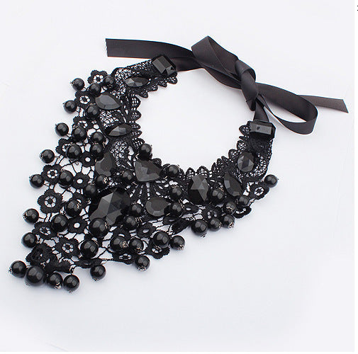 European And American Exaggerated Lace Necklace - FASHIONKULTUR