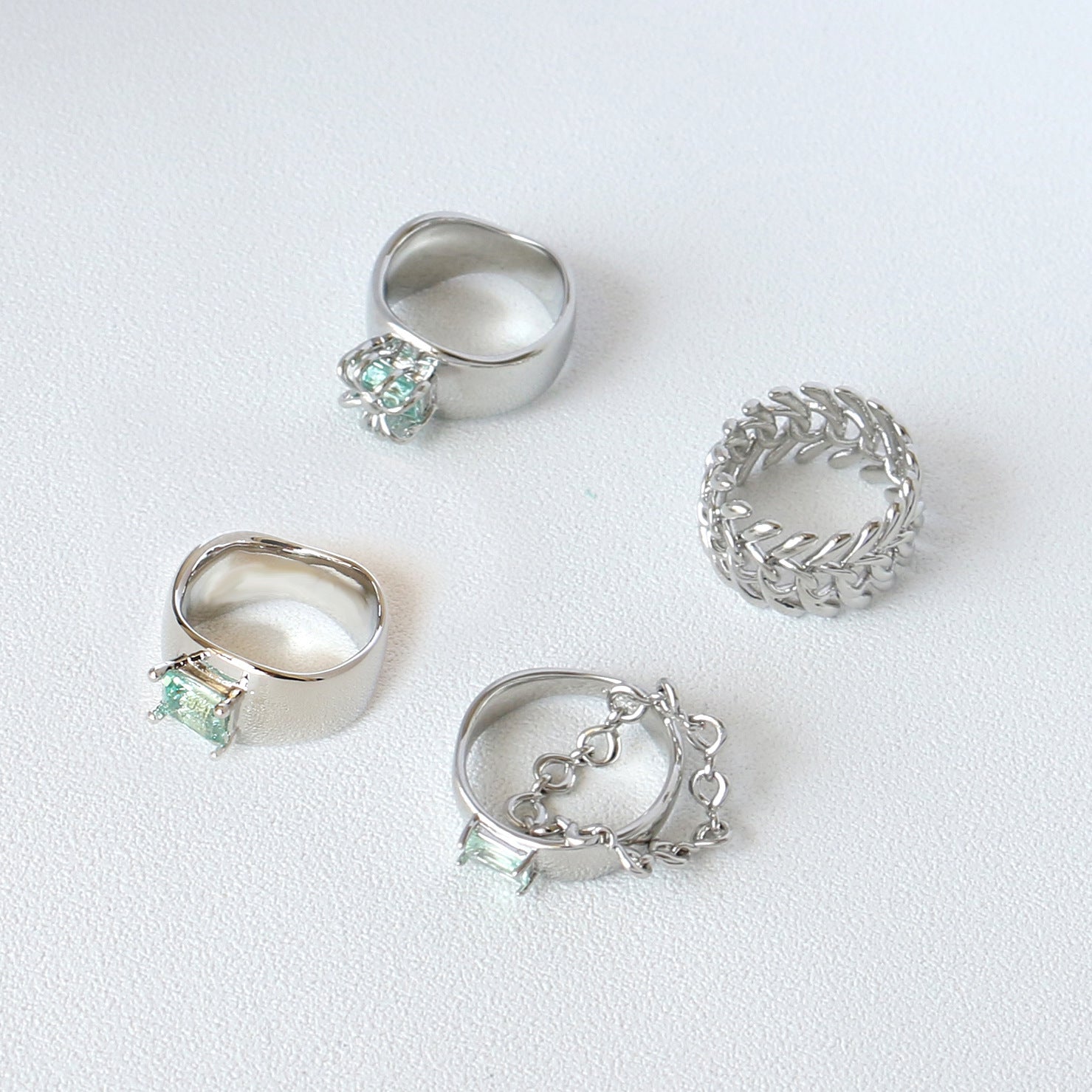 Ring Bone Combination Cold Wind Couple Ring - FASHIONKULTUR