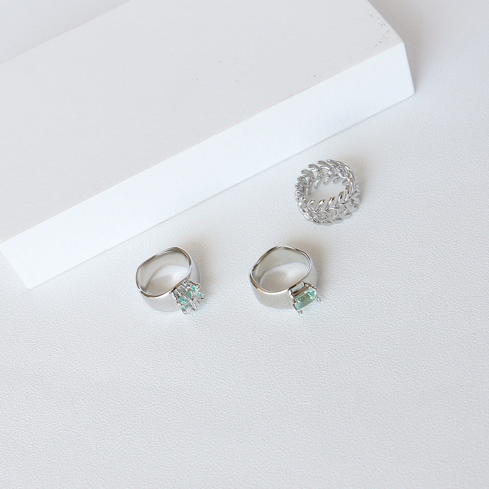 Ring Bone Combination Cold Wind Couple Ring - FASHIONKULTUR
