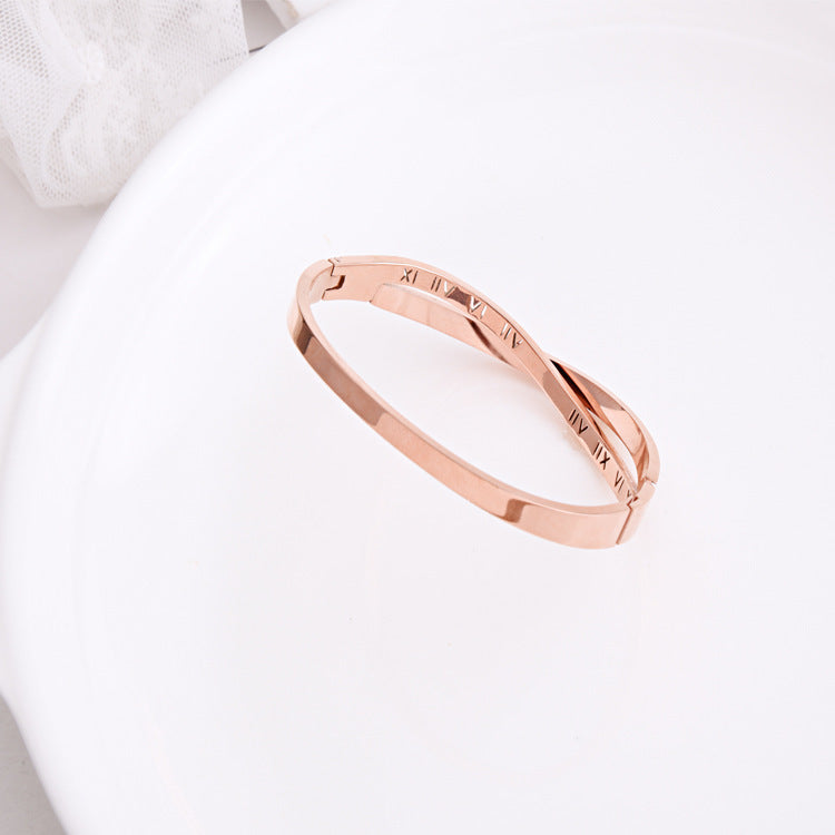 Women's Hot Style Roman Word Diamond Bracelet - FASHIONKULTUR