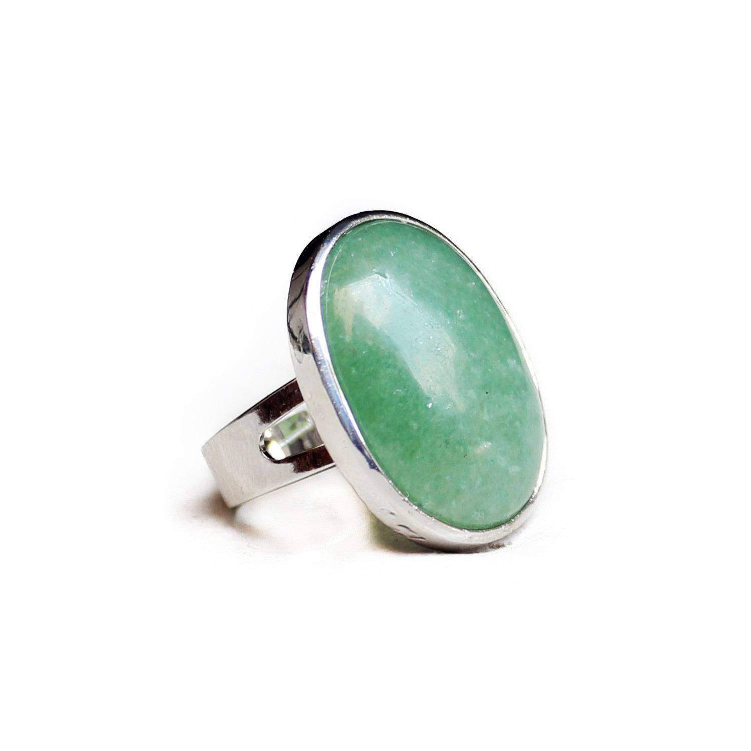 Couple men and women crystal egg oval ring - FASHIONKULTUR