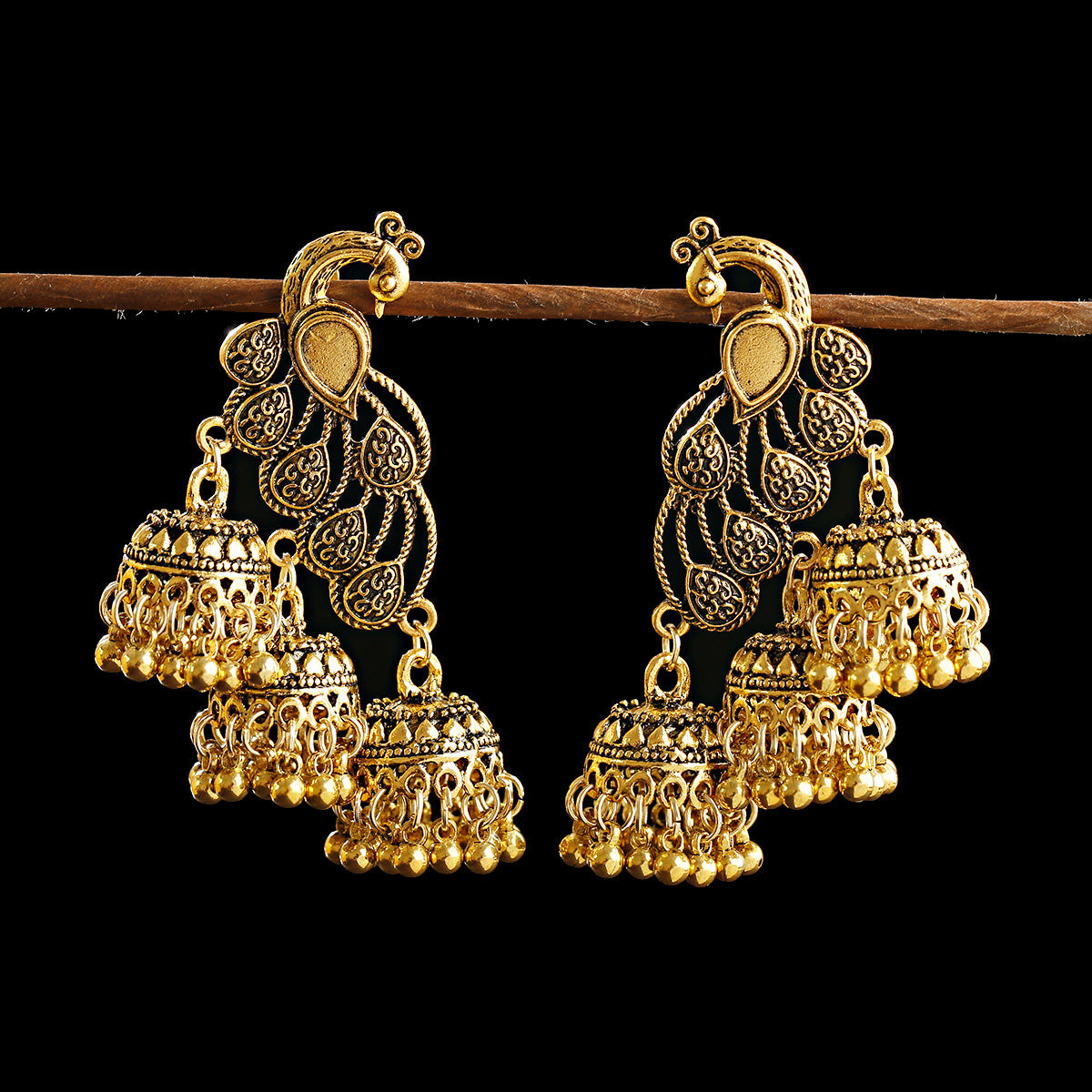 Fashion Retro Ethnic Style Tassel Earrings - FASHIONKULTUR