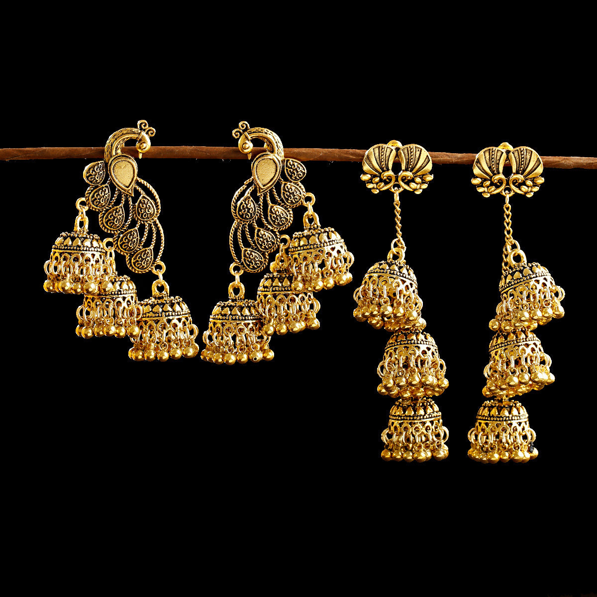 Fashion Retro Ethnic Style Tassel Earrings - FASHIONKULTUR