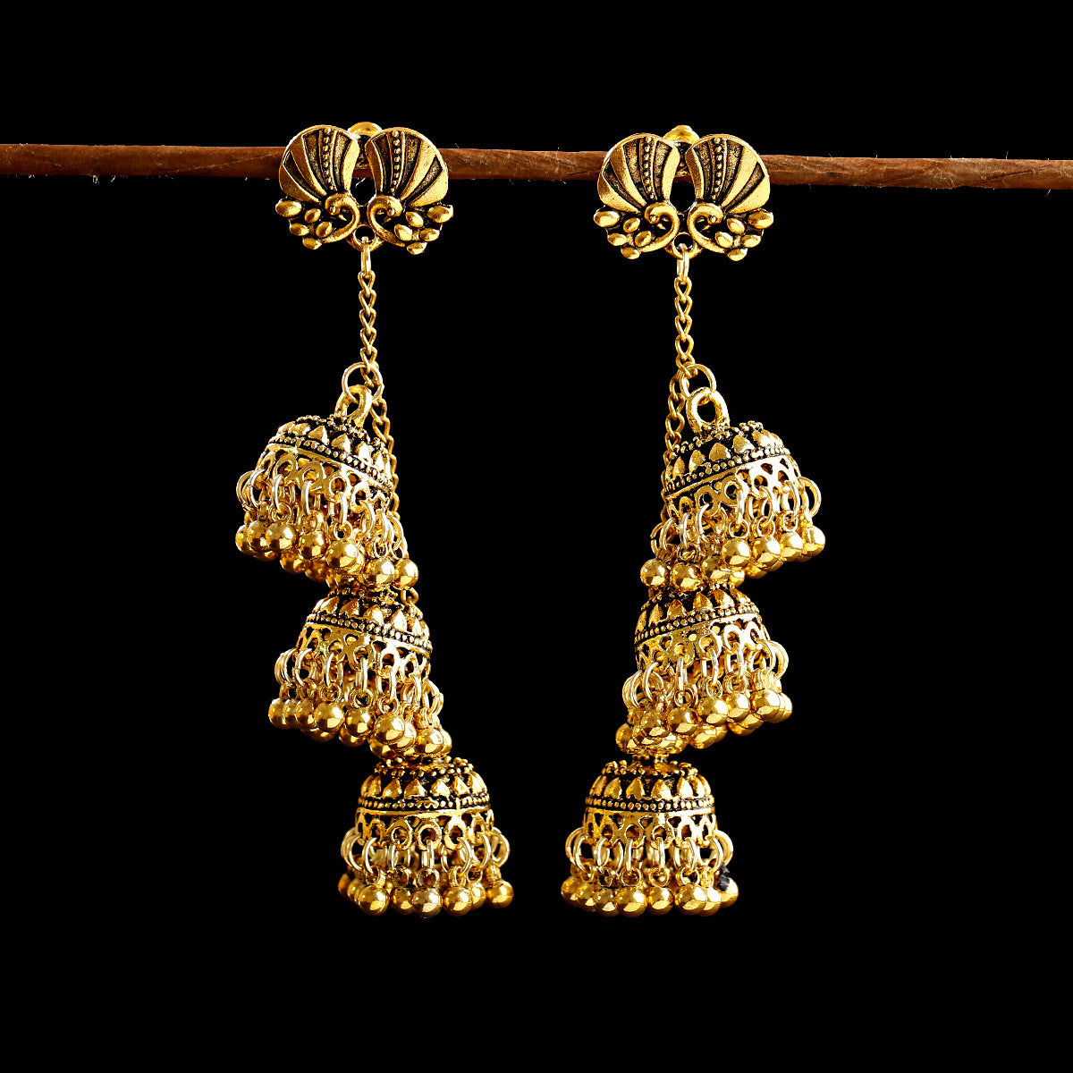 Fashion Retro Ethnic Style Tassel Earrings - FASHIONKULTUR